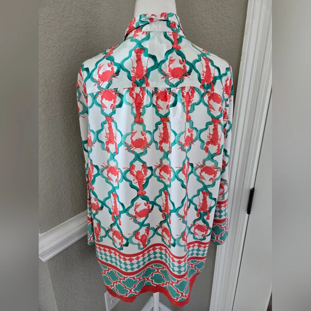Ruby Rd. Lobster Shirt, Large - Picture 4 of 12